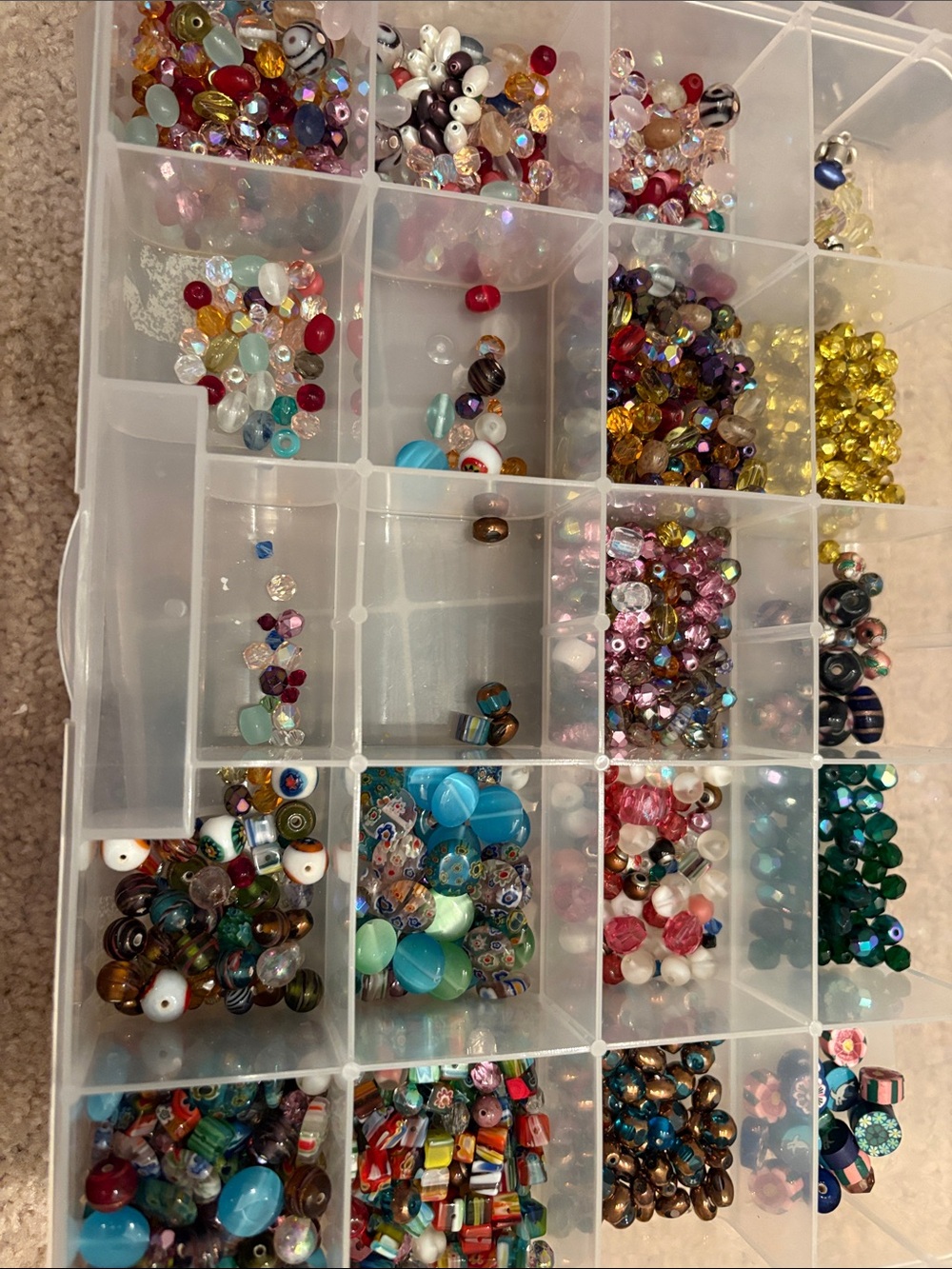Lot of Jewelry Making Crafting Kit Mixed “Glass”Wooden Beads Earrings BRS - Picture 8 of 10